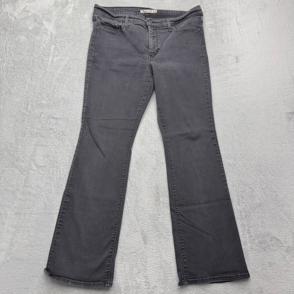 Levi's Jeans Womens 32 Gray 315 Shaping Bootcut Mid Rise Denim Stretch Pants